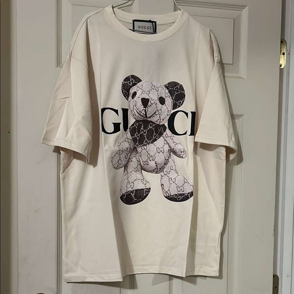 Gucci Cream Teddy Bear T-Shirt